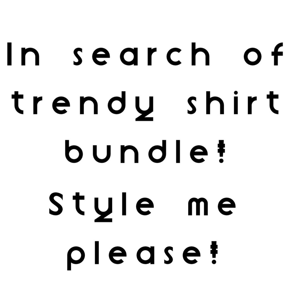 ISO cute shirt or top bundle! Size small or medium